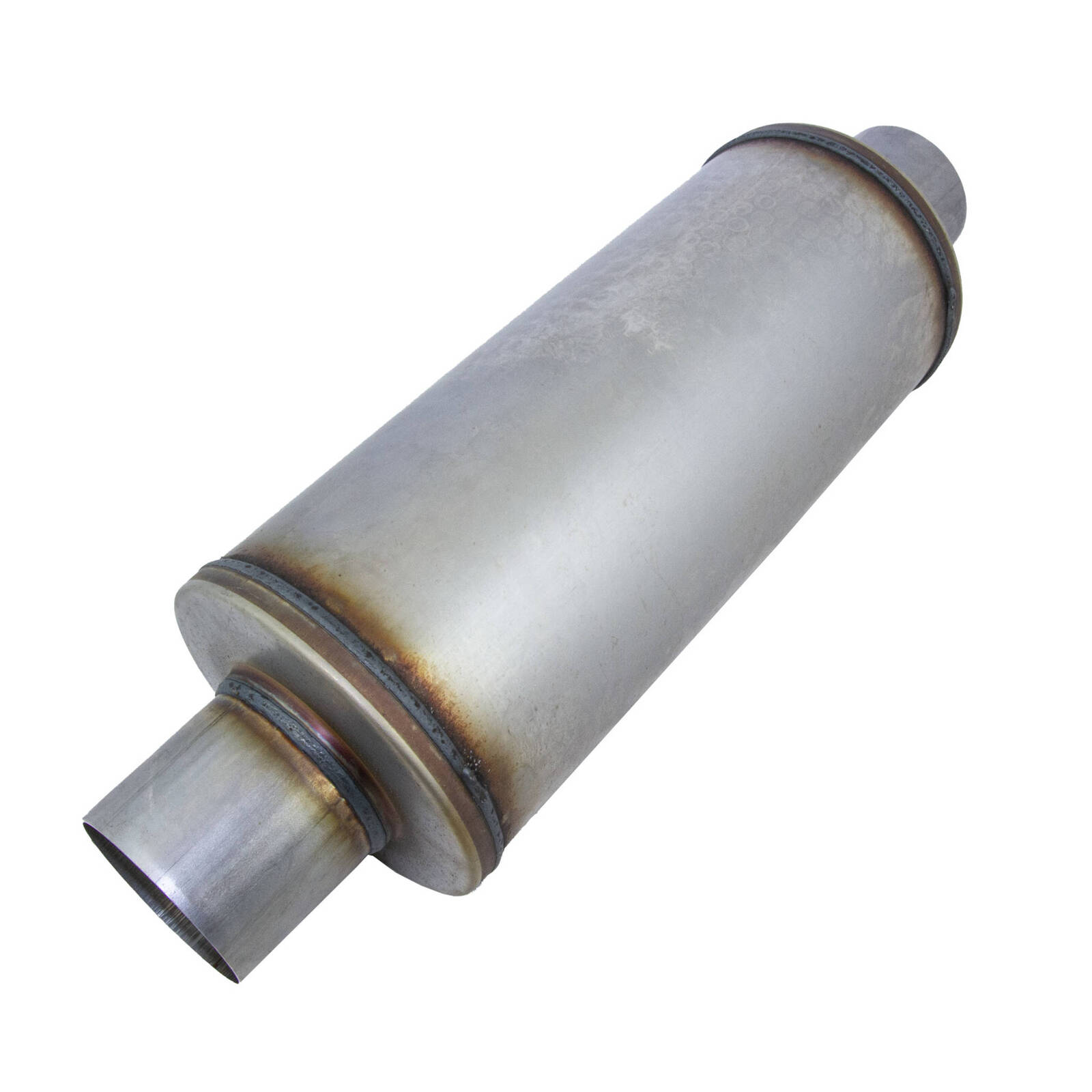 6" Round, 14" Long, 3", C/C, Mega Power, 409 Stainless image