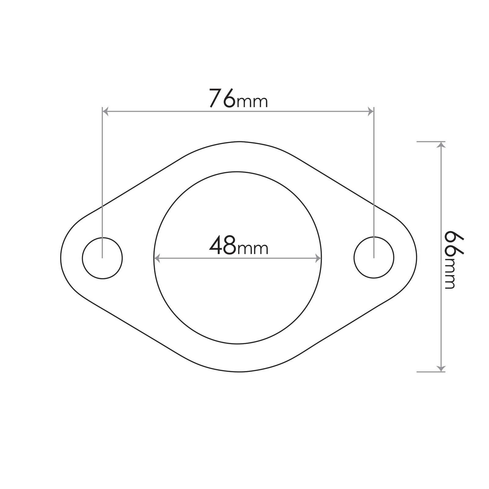 Redback Flange Gasket for Mazda, Daihatsu, Subaru, Ford, Citroen, Porsche & Saab image