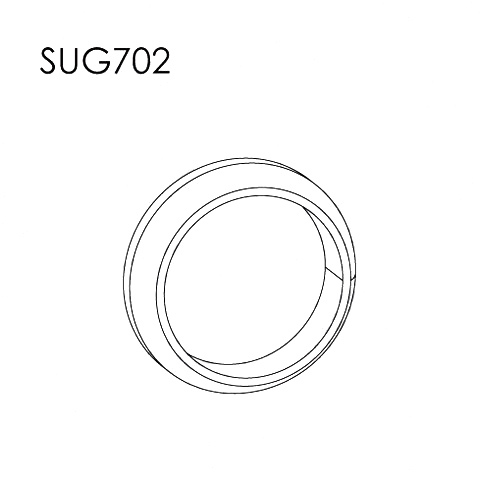 Single Taper Ring Gasket - ID 45mm, OD 61mm, THK 17mm, Graphite image