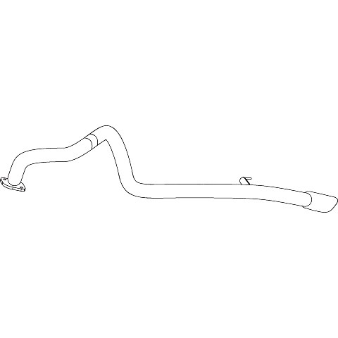 Redback Tail Pipe for Toyota Hilux (02/2005 - 09/2015) image