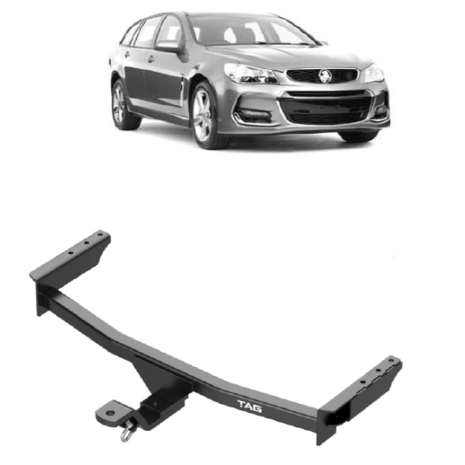TAG Standard Duty Towbar and Direct Fit Wiring Harness for Holden Commodore VE Wagon (03/2008 - 2013) image