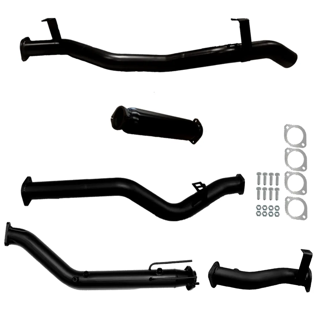 Toyota Landcruiser Exhaust 79 Series V8 D/Cab Turbo Back No Cat & Hotdog
