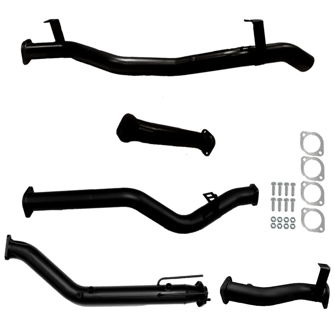 Toyota Landcruiser Exhaust 79 Series V8 D/Cab Turbo Back No Cat & Straight Pipe Only