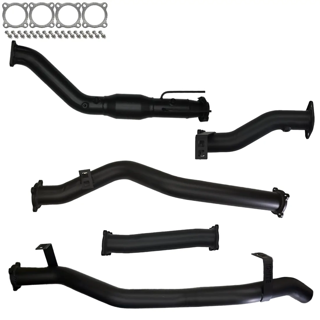 Toyota Landcruiser Exhaust 79 Series V8 D/Cab Turbo Back Cat & Straight Pipe Only 409 Stainless Steel