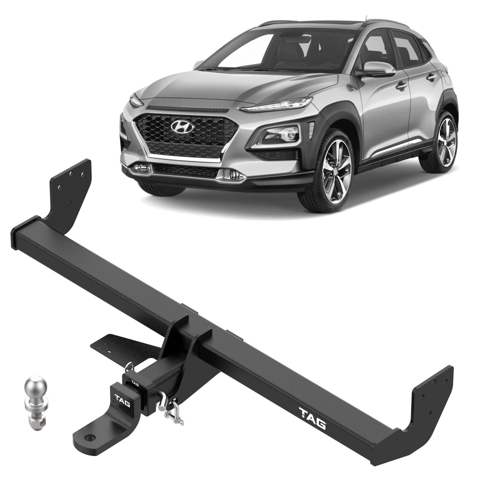 TAG Heavy Duty Towbar & Universal Wiring Kit for Hyundai Kona (06/2017 - 04/2023) image