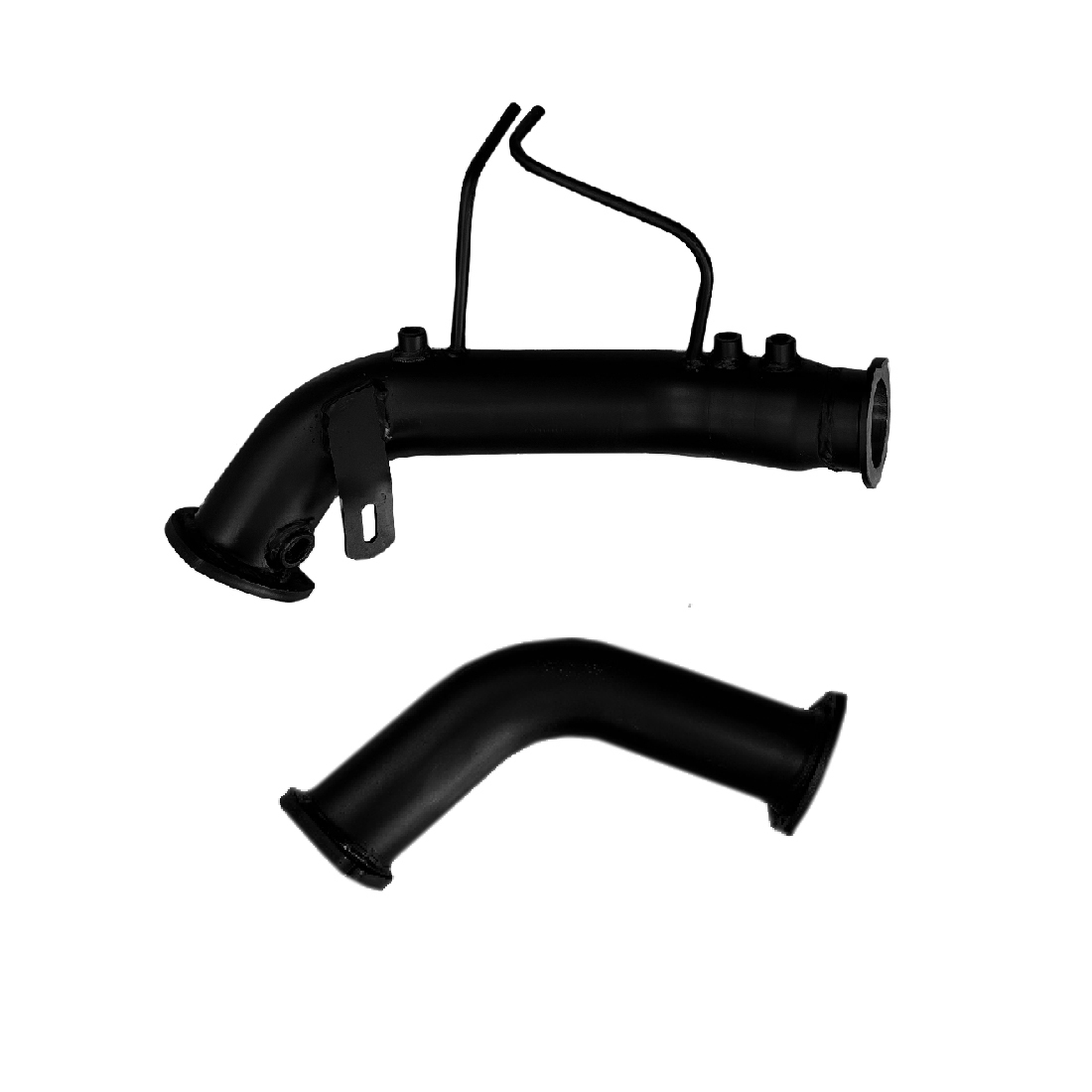 Toyota Hilux Exhaust 2.8L 3" DPF Delete Race Pipe Black Aluminised Steel image