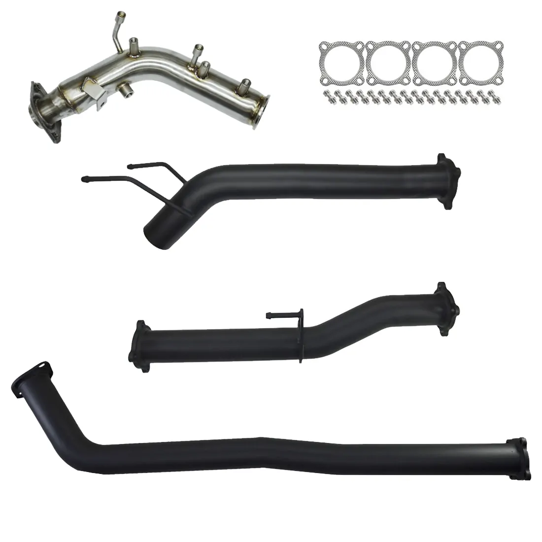 Toyota Hilux Exhaust 2.8L Turbo Back No Cat with Diff Dump Pipe Only 409 Stainless Steel