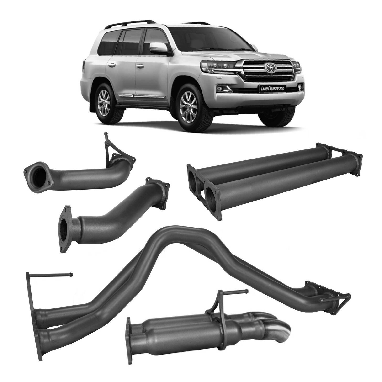 Redback Extreme Duty Exhaust for Toyota Landcruiser 200 Series 4.5L V8 (10/2015 - on) image