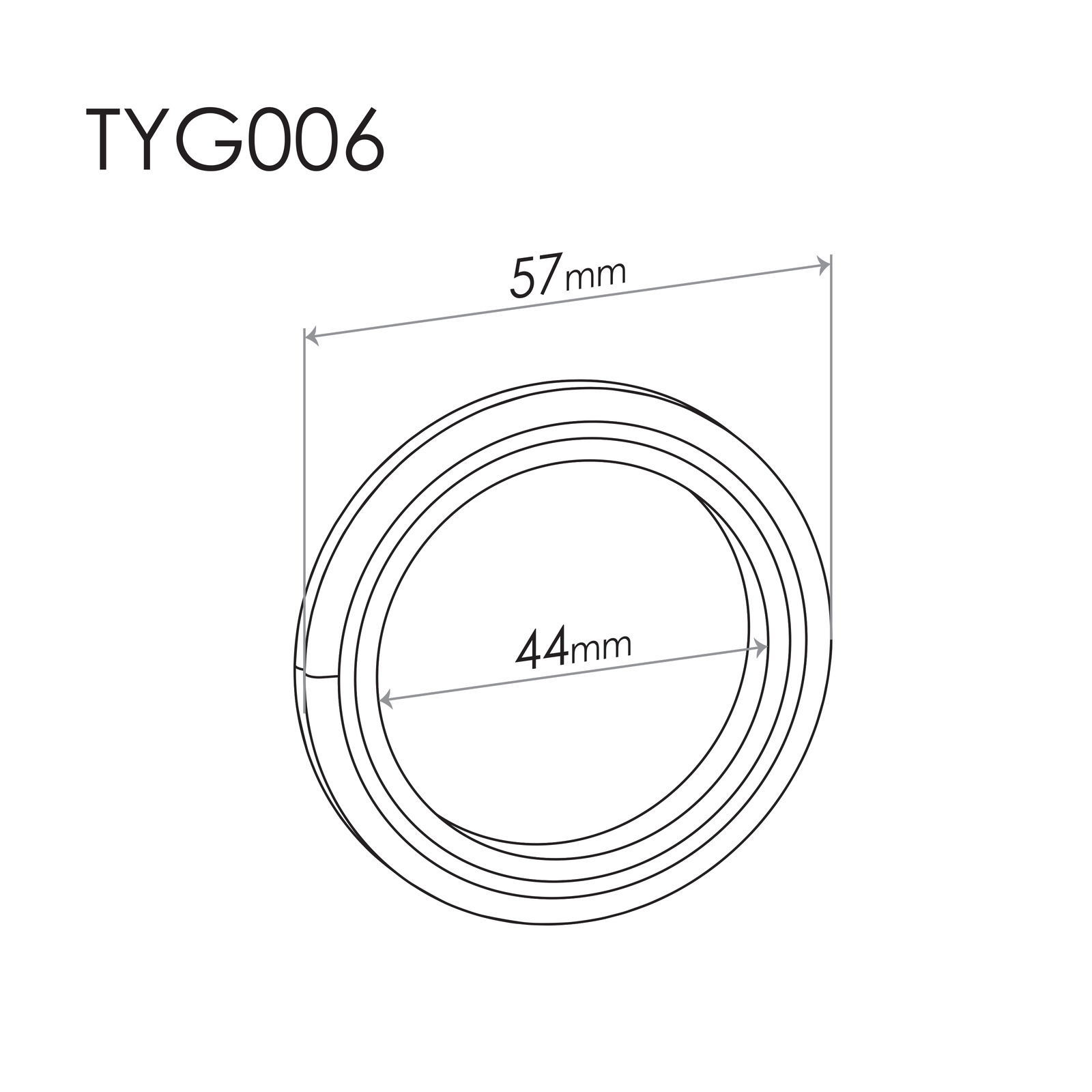 Exhaust Gasket for TOYOTA 44MM RING GASKET -10 PACK image