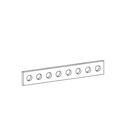 Exhaust Brackets - Universal, Perforated strip image