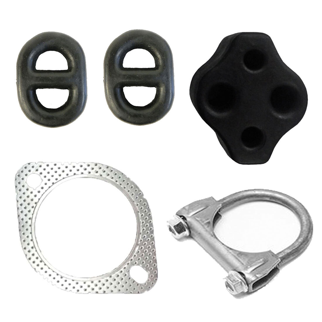 Exhaust Fitting Kit with Rubber Hangers for Holden VN VP VR VS VQ Commodore image