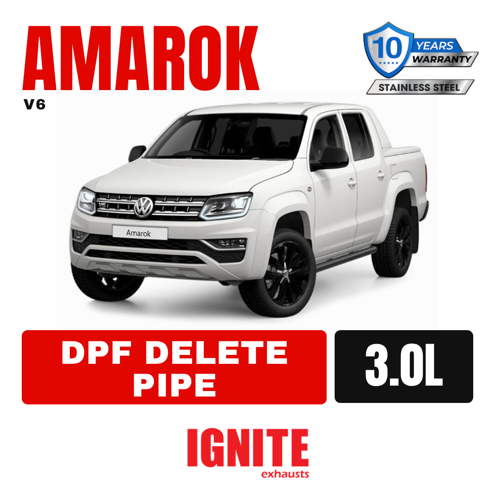 Volkswagen Amarok V6 3" DPF Delete Race Pipes