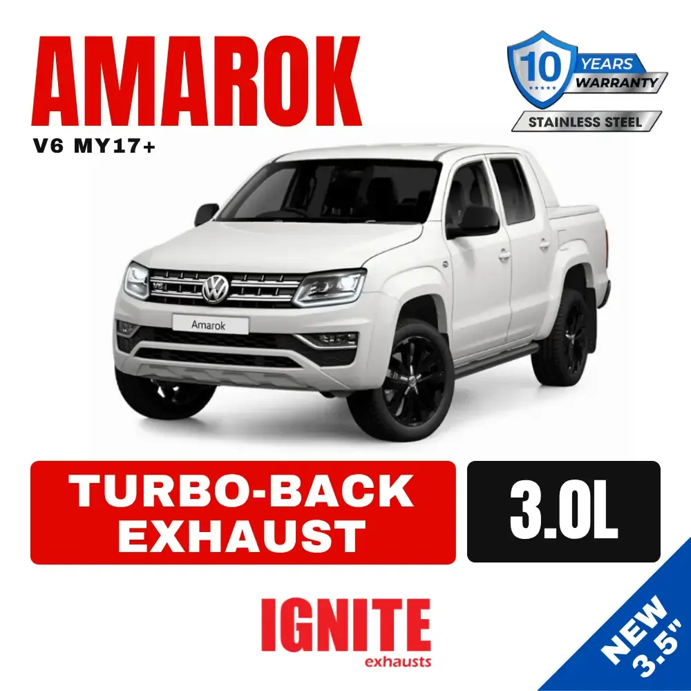 Volkswagen Amarok V6 TD MY17 on 3" Cat Back Exhausts