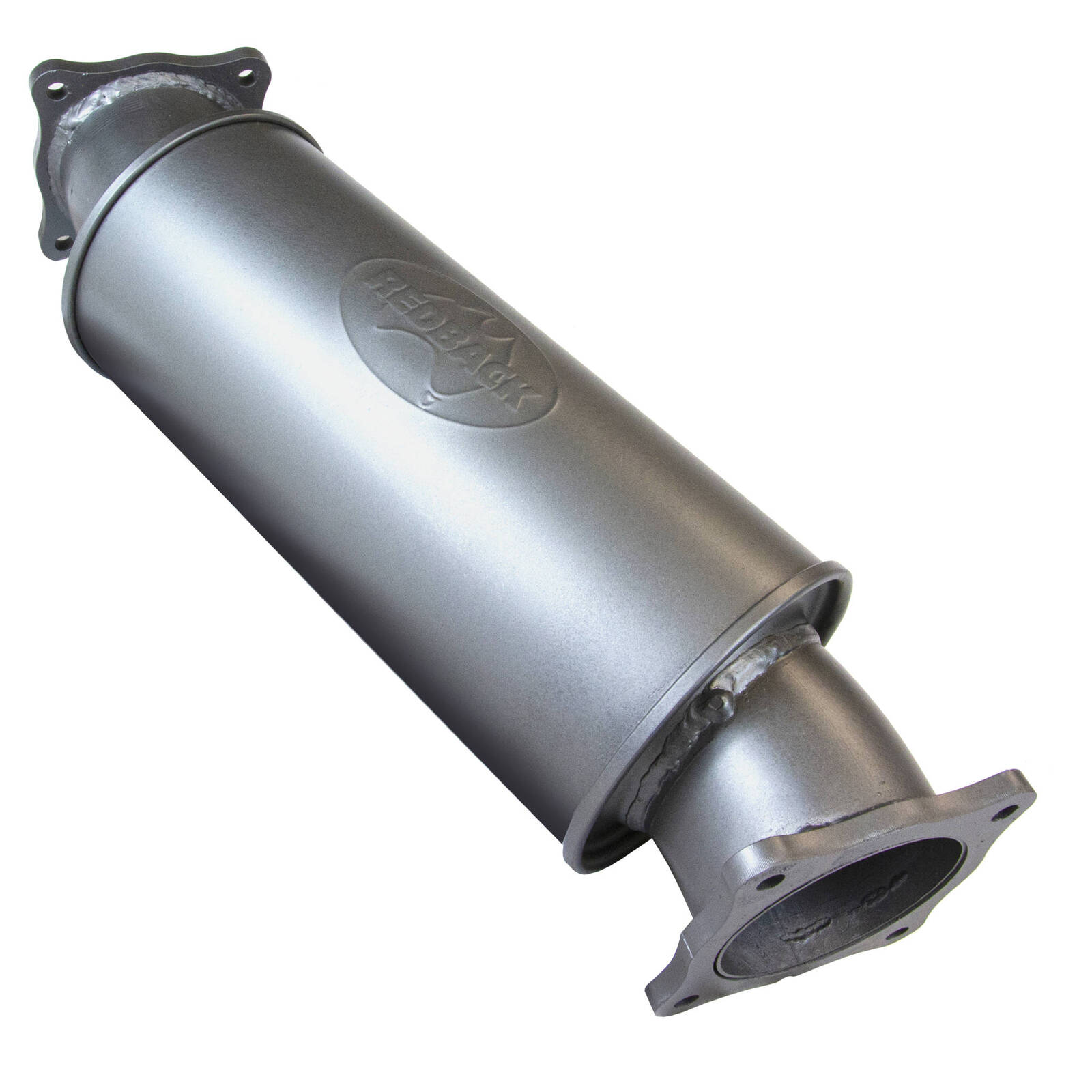 Redback Extreme Duty Offset/Centre 6" Round Resonator 4" Inlet image