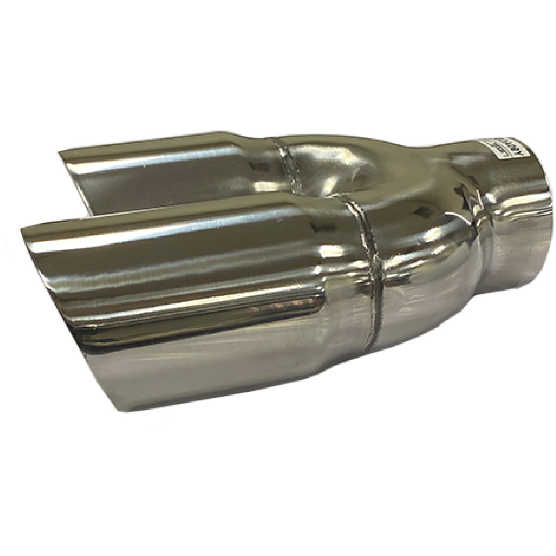 3" - Twin 3 1/2" Angle Cut Inner Cone Right Hand Stepped Polished Finish image