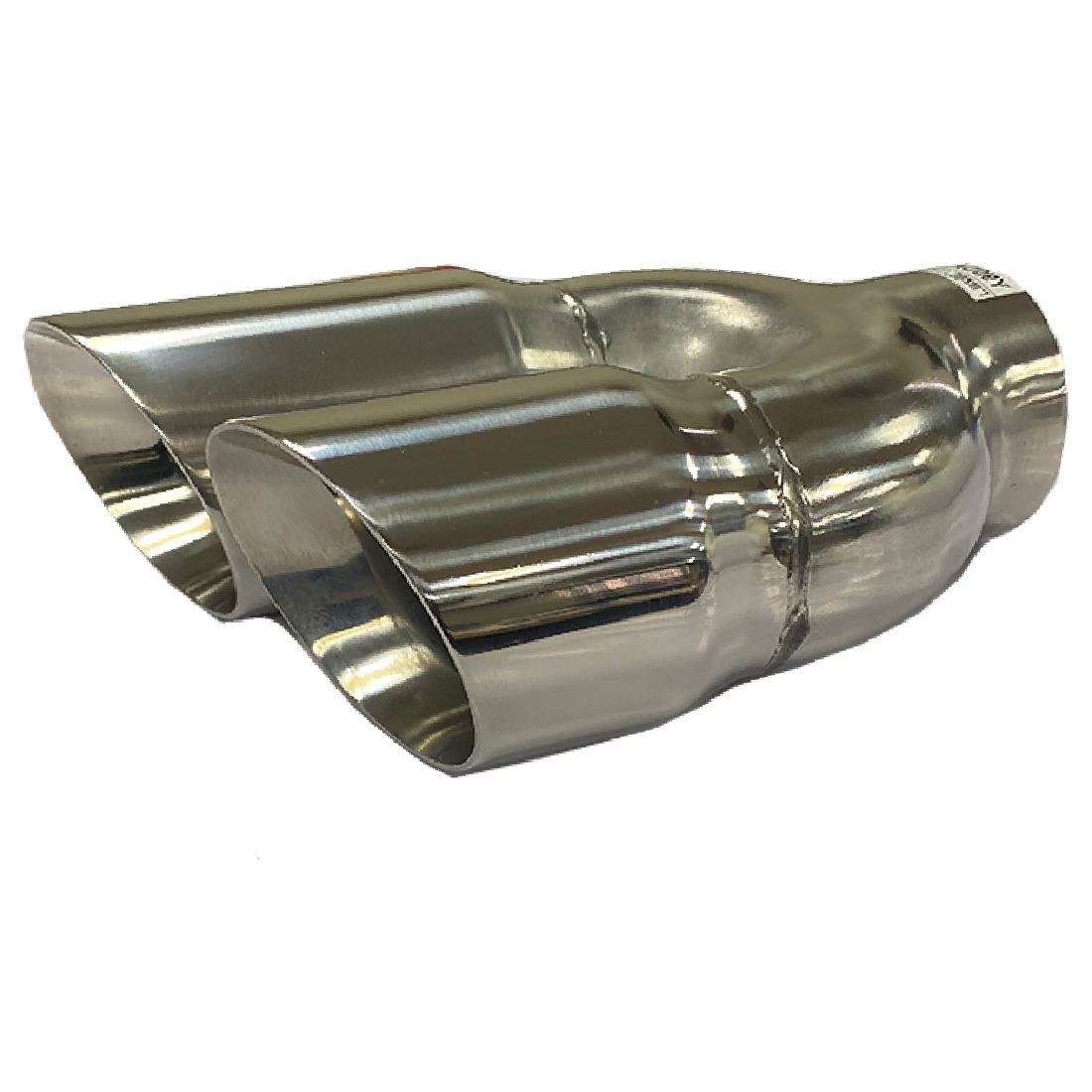 3" - Twin 3 1/2" Angle Cut Inner Cone Left Hand Tapered Polished Finish image