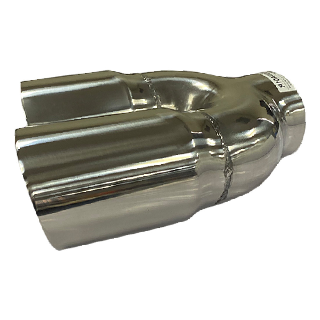 3" - Twin 3 1/2" Angle Cut Inner Cone Right Hand Tapered Polished Finish image