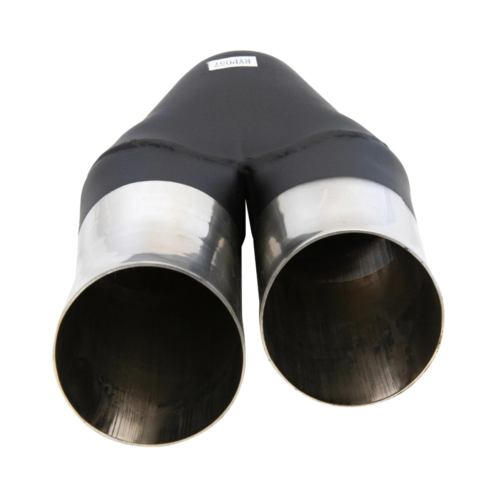 Dump Cut Tip Dual 3" Exhaust Tip Left Hand Stepped Polished Finish image