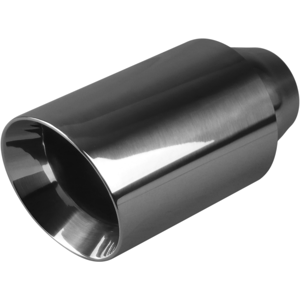Redback Exhaust Tip 2 1/4" Inlet 3.5" Outlet 8" Longs Double Wall Angle Cut image