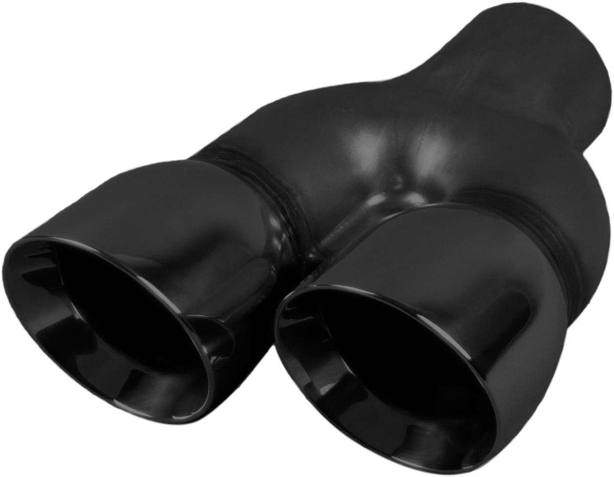 Dual 3" Right Hand Exhaust Tip with Matte Black image