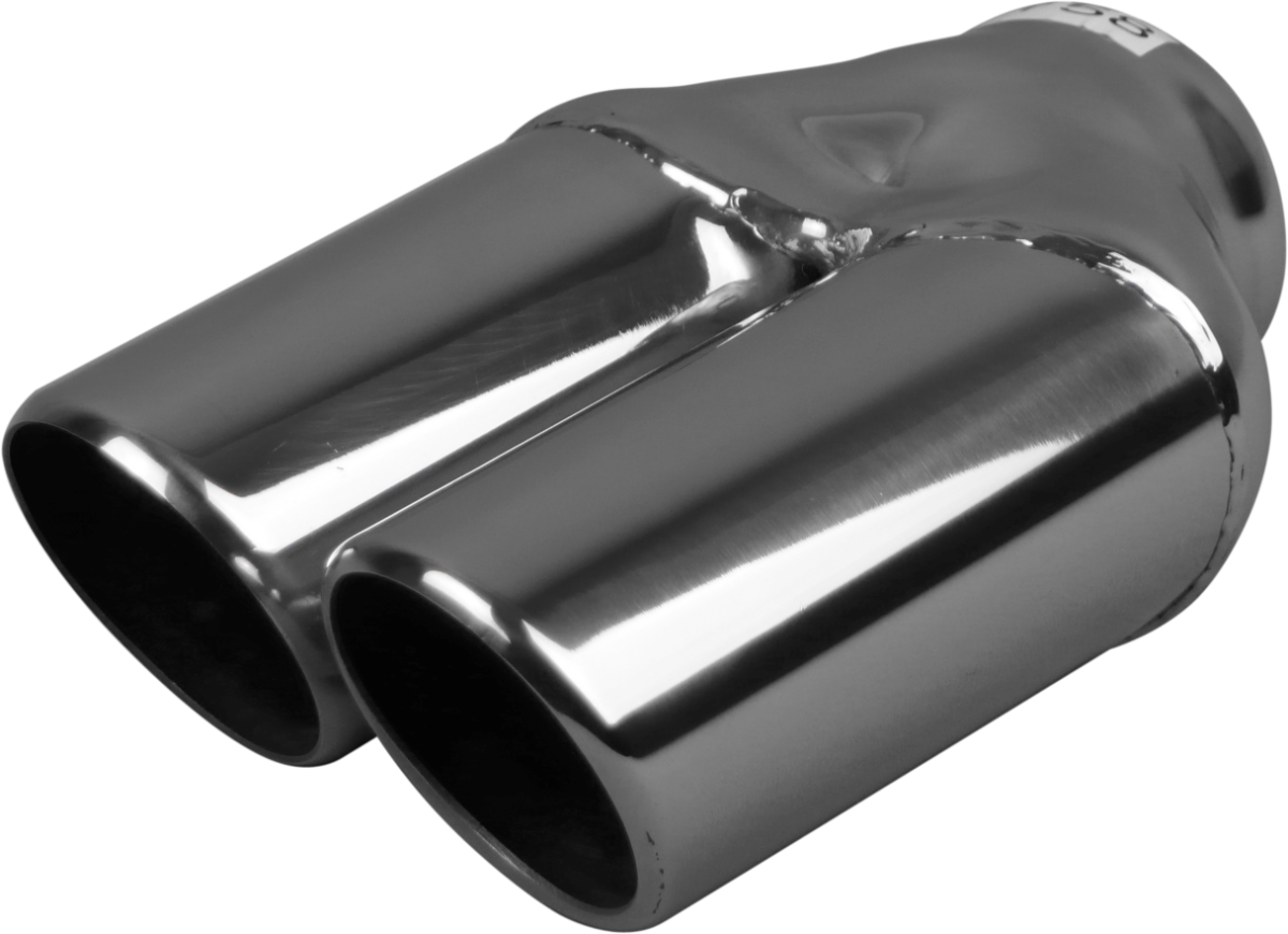 Left, In 51-76mm(2" - 3"), Out 76mm(3")x2, Stainless, Y723S image