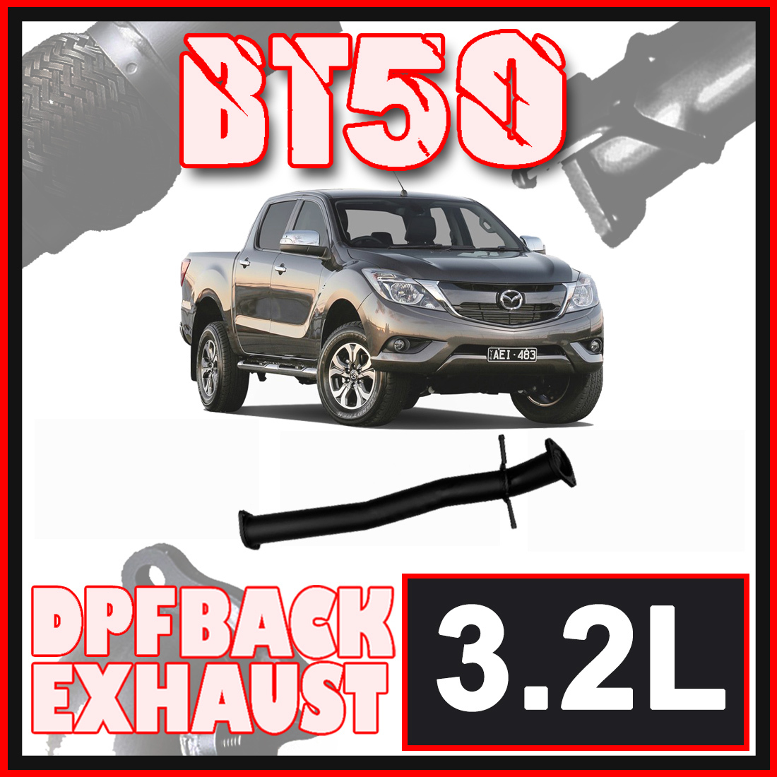 Mazda BT50 Exhaust 3.2L 3" DPF Back Systems image