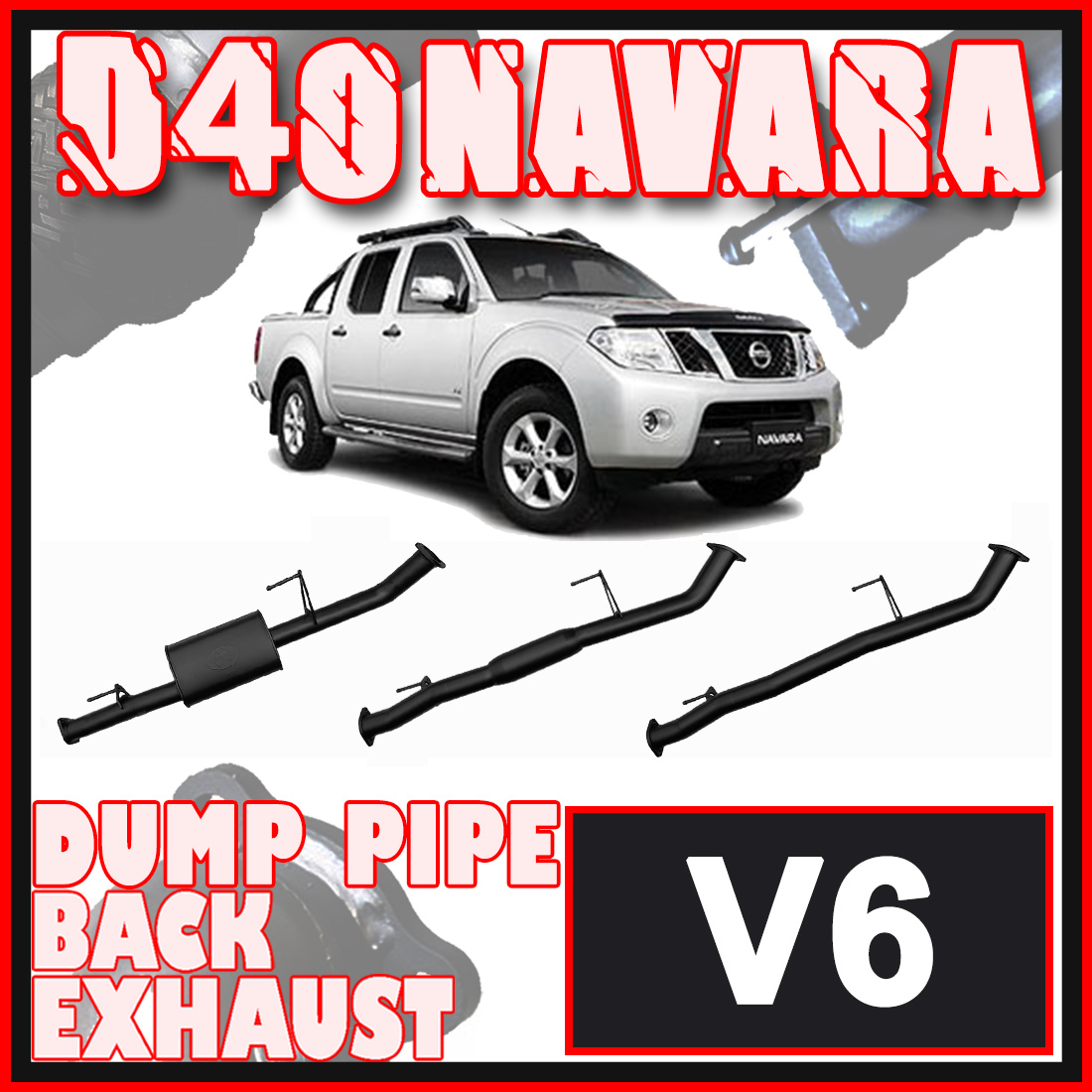 Nissan Navara D40 V6 V9X Turbo Ignite Exhaust image