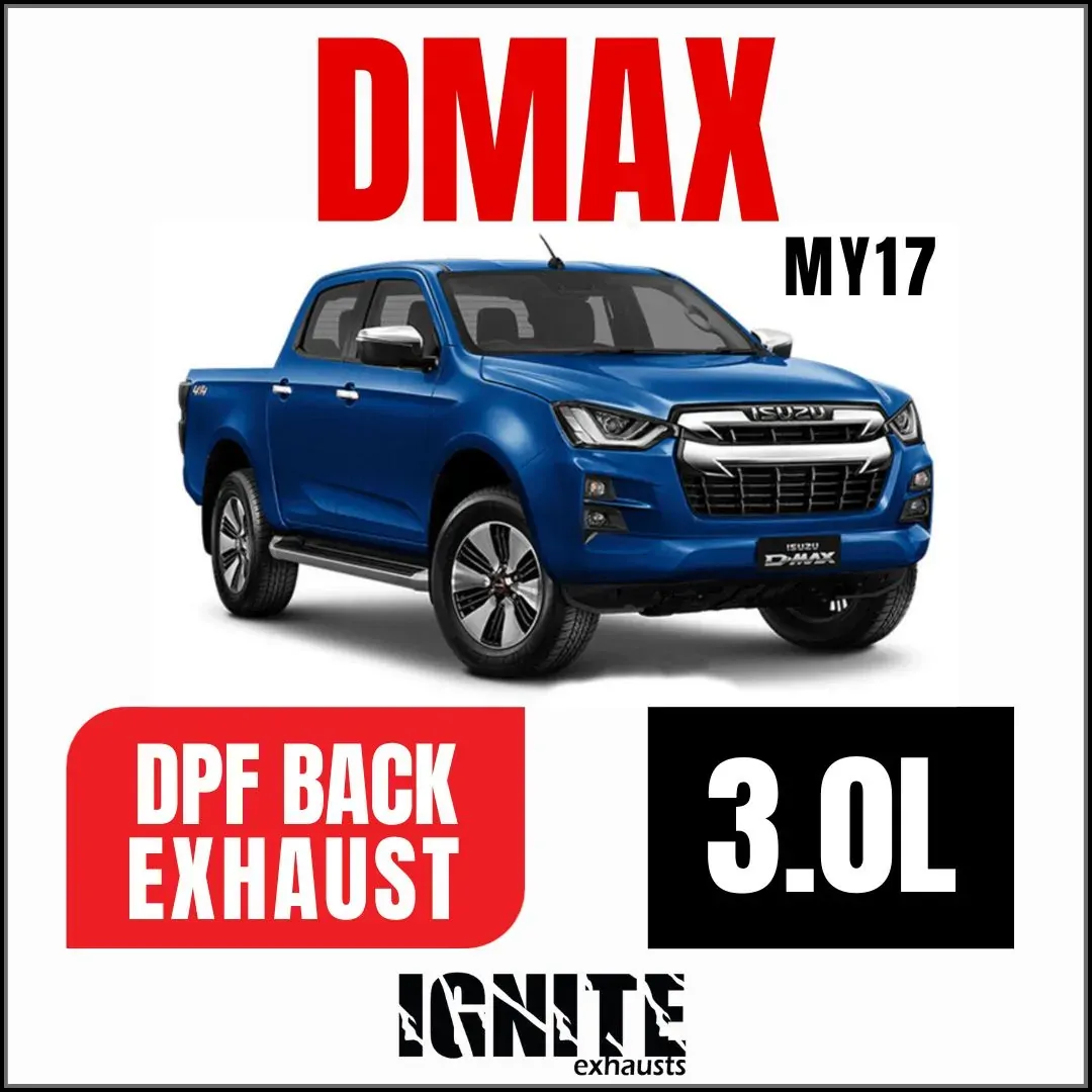 Isuzu D-Max Exhaust 2016-2020 3L DPF Model 3" DPF and Turbo Back Systems