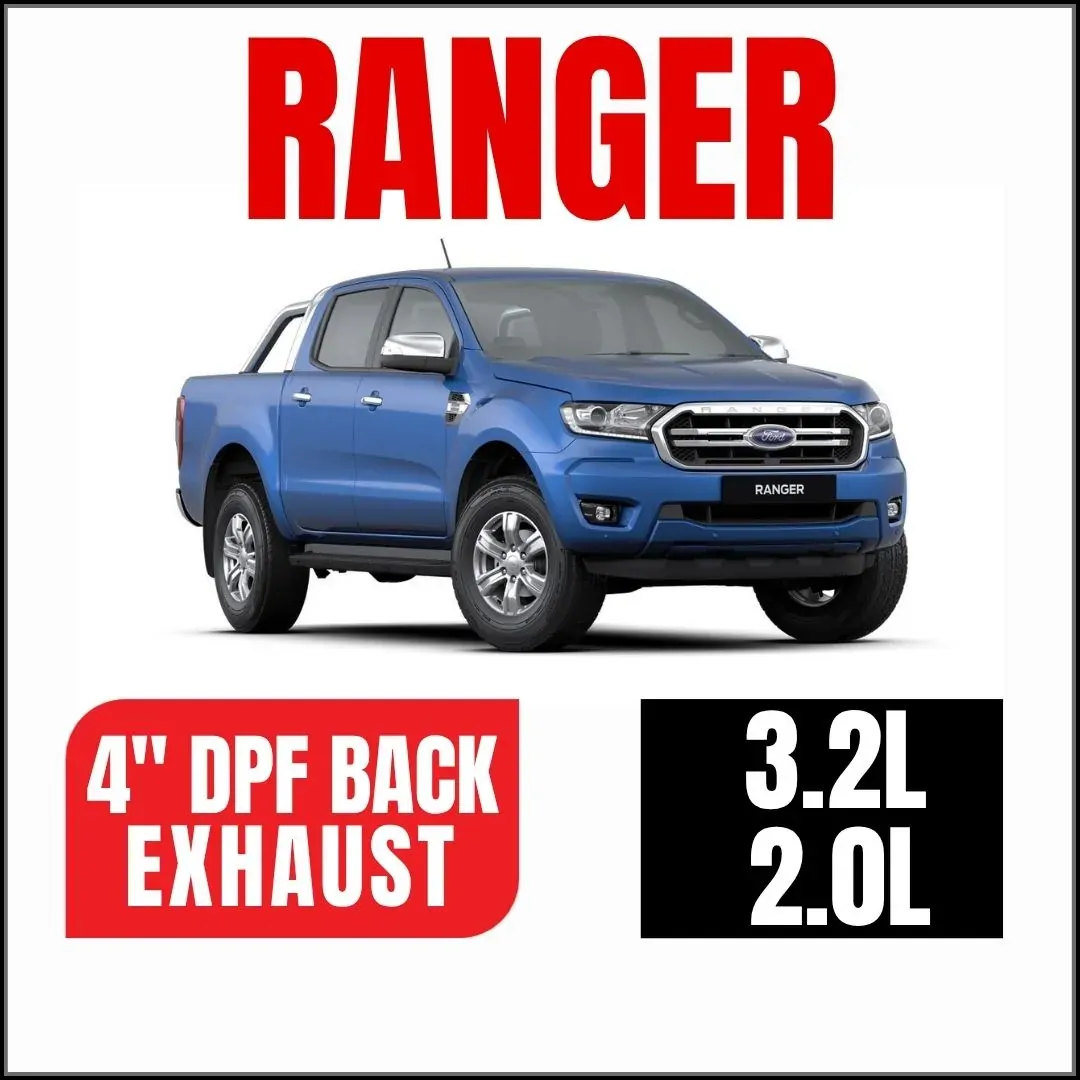 Ford Ranger Exhaust PX2/PX3 4" Stainless Steel DPF Model