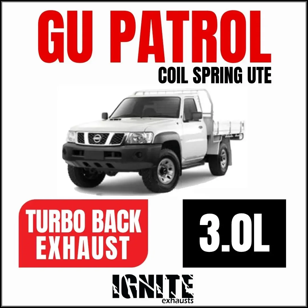 Nissan GU Patrol Exhaust Coil Spring Ute 3L 3" Inch Systems