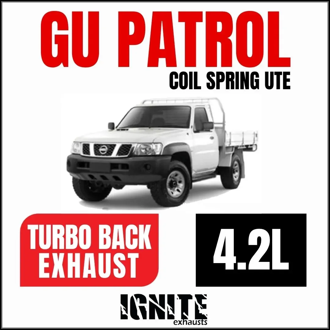 Nissan GU Patrol Exhaust Coil Spring Ute 4.2L 3" Inch Systems