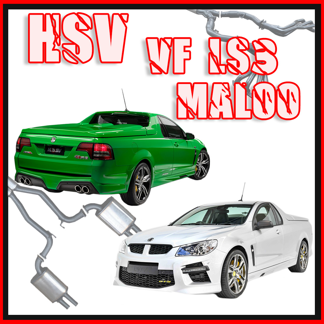 HSV VF LS3 Maloo 6.2L Performance Exhaust Systems image