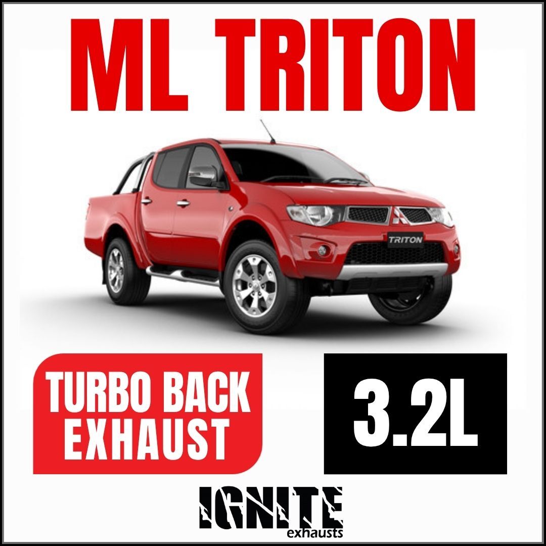 Mitsubishi ML Triton Exhaust 3.2L 3" Turbo Back Systems image