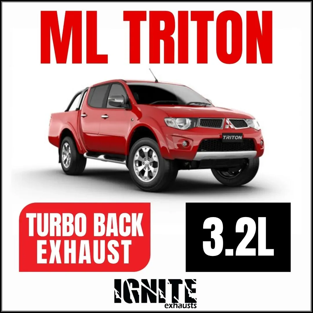 Mitsubishi ML Triton Exhaust 3.2L 3" Turbo Back Systems