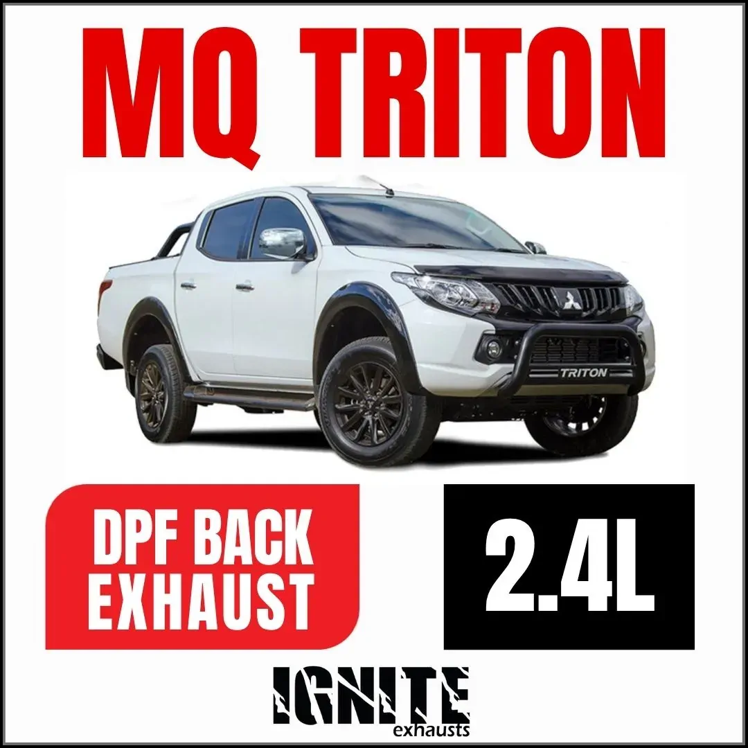 Mitsubishi MQ Triton Exhaust 2.4L 3" DPF Back Systems