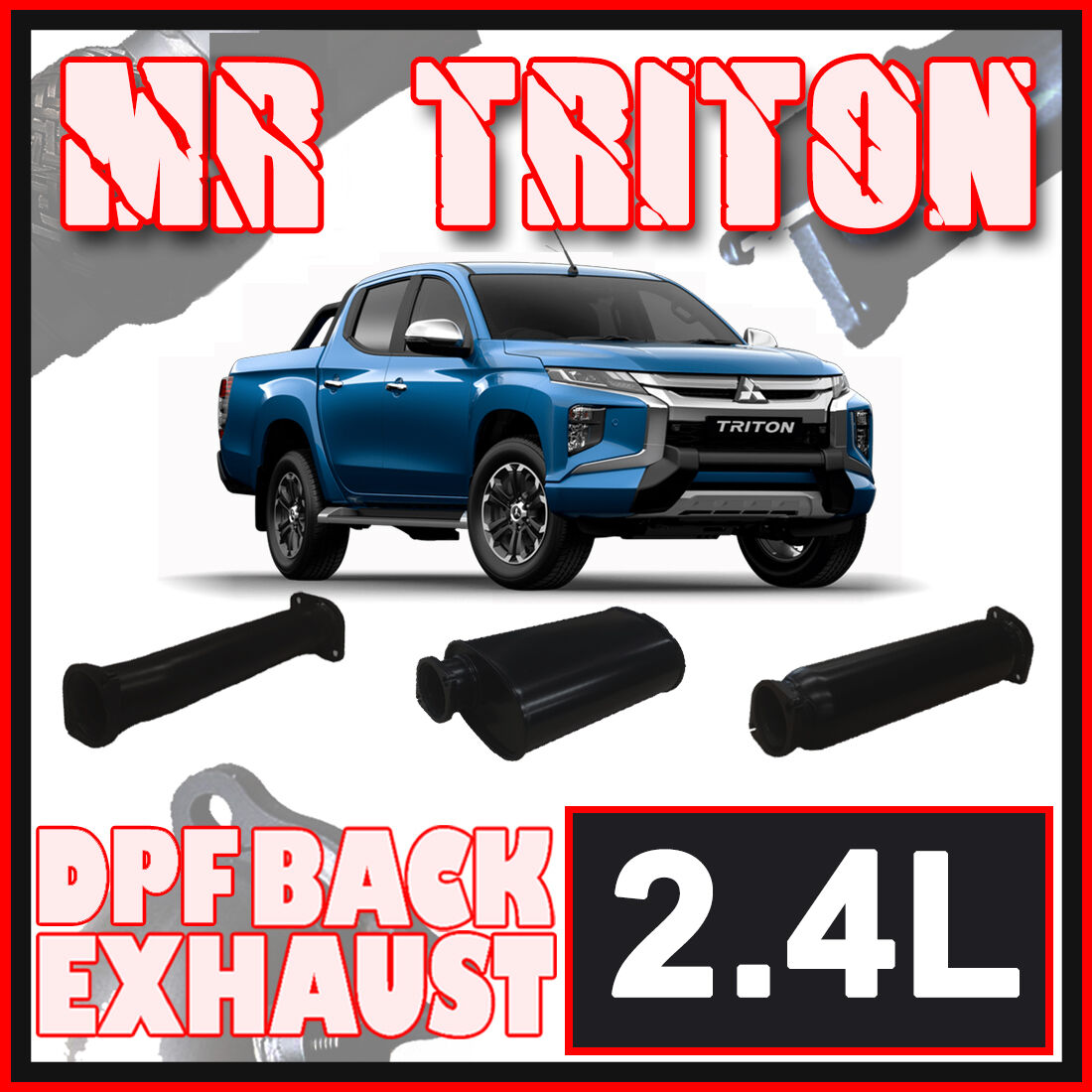 Mitsubishi MR Triton Exhaust 2.4L 3" DPF & Turbo Back Systems image