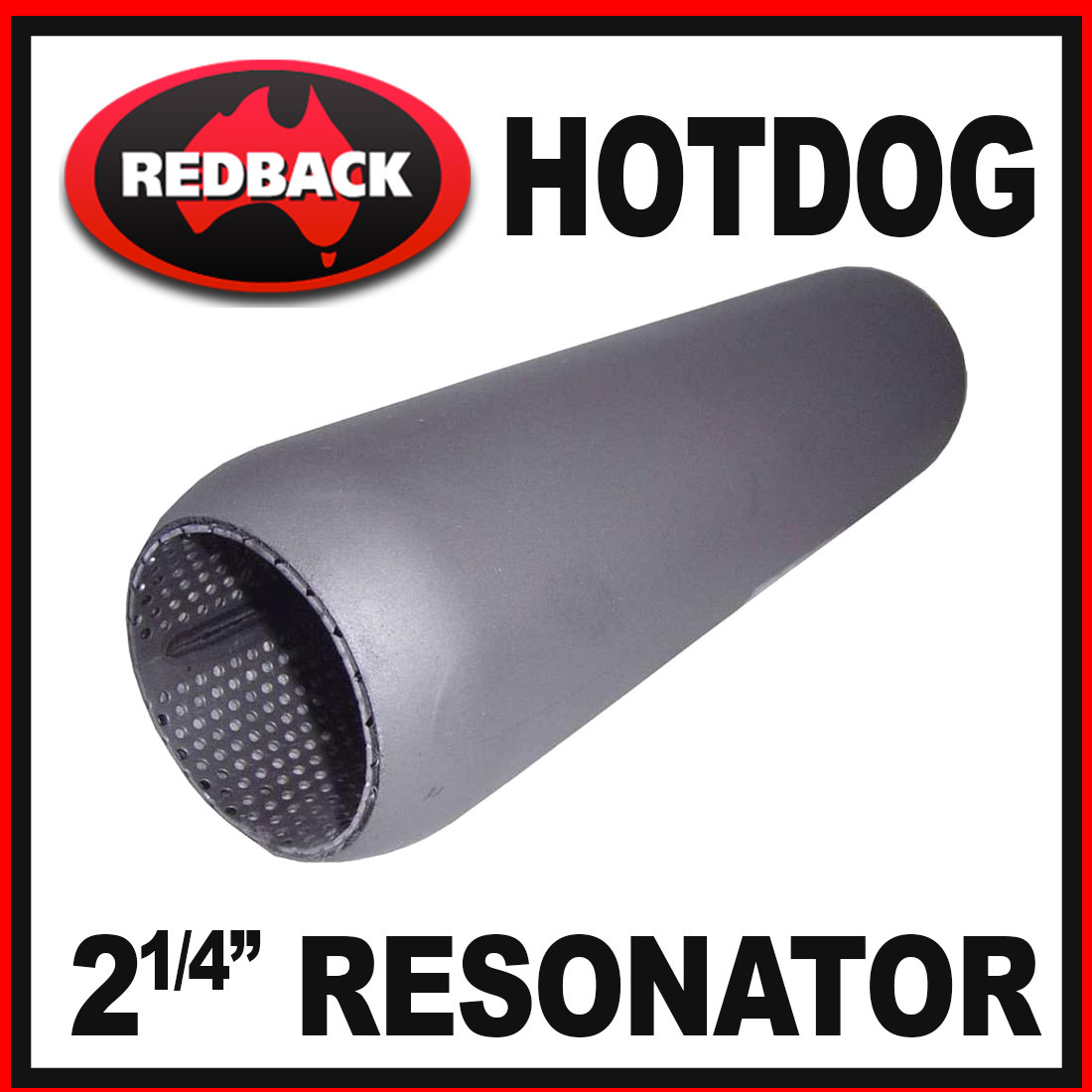 Redback Perforated 2 1/4" Hotdog Muffler image