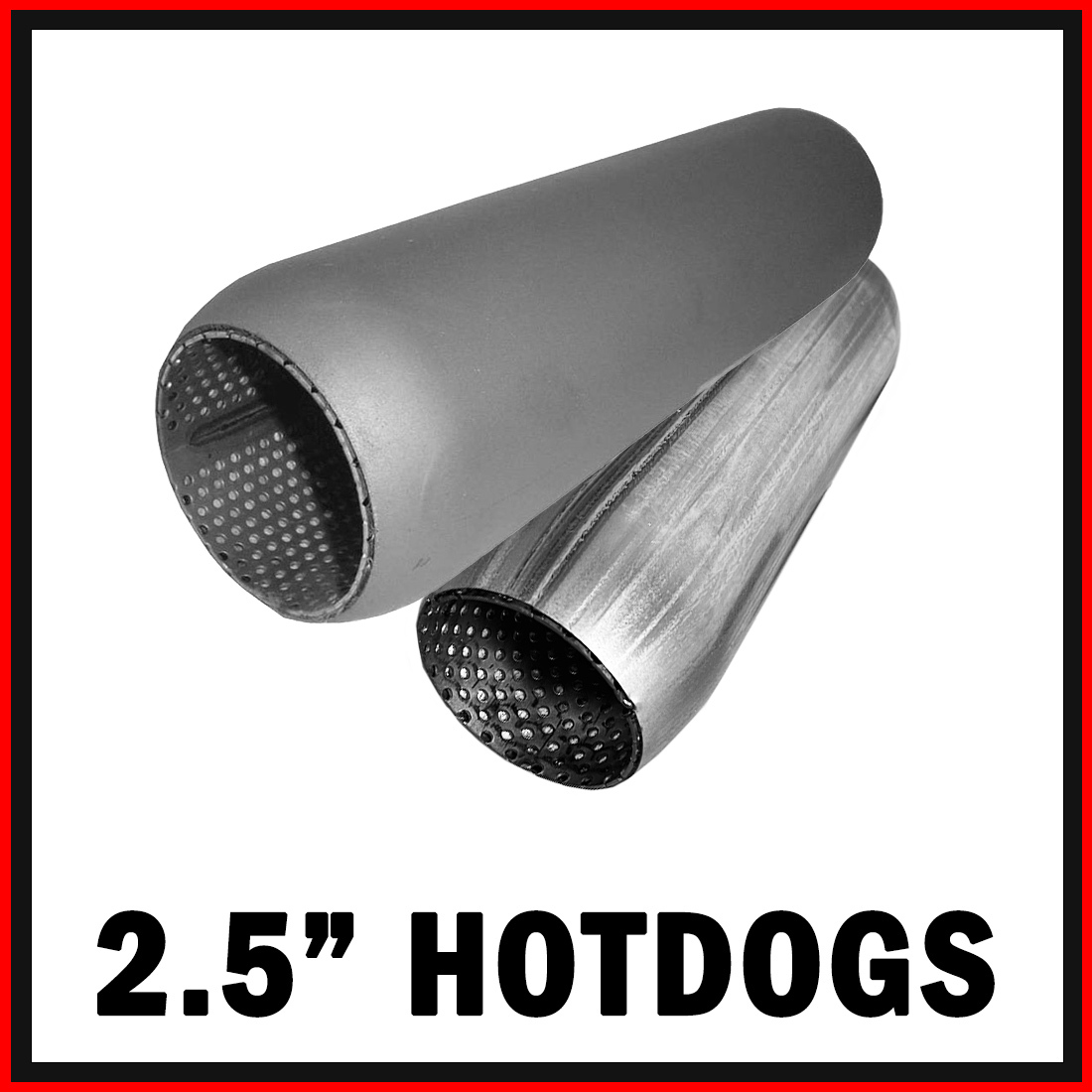 Universal Perforated 2 1/2" Hotdog Muffler image