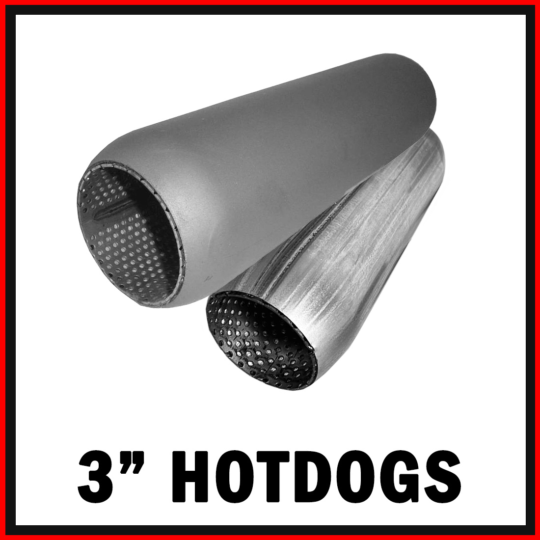 Universal Perforated 3" Hotdog Muffler image