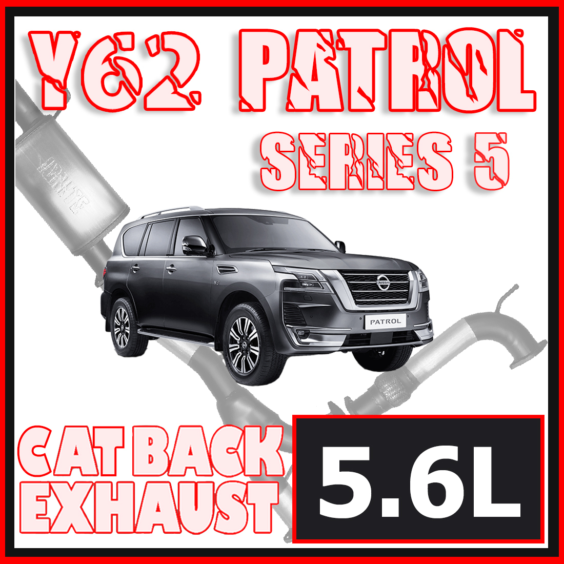 Nissan Y62 Patrol Exhaust Series 5 SUV 5.6L 3" Inch Systems image