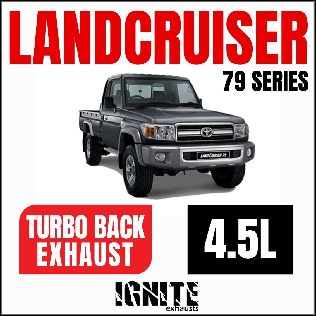 Toyota Landcruiser Exhaust 79 Series Single Cab 3" Turbo Back Systems image