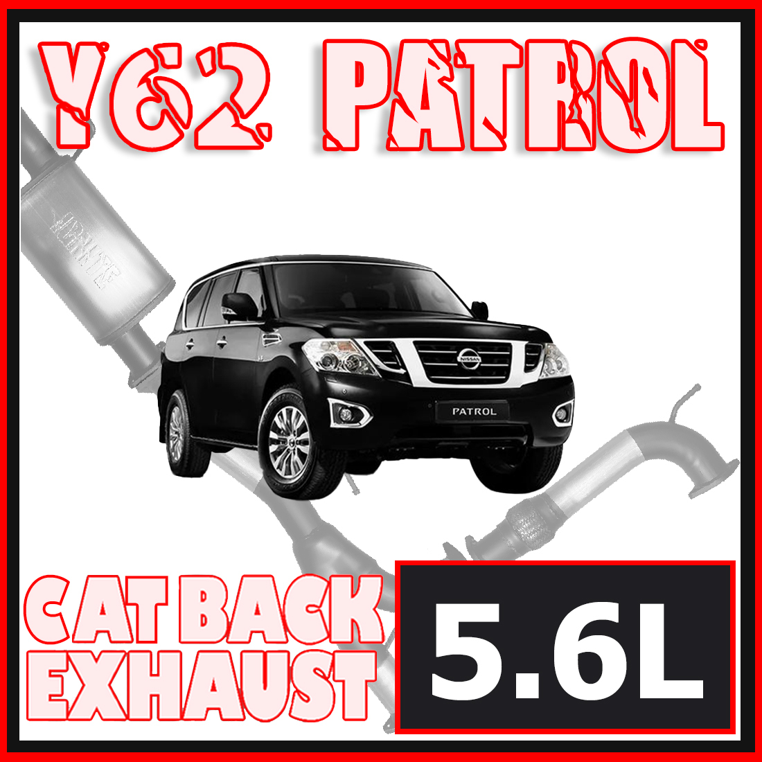 Nissan Y62 Patrol Exhaust SUV 5.6L 3" Inch Systems image