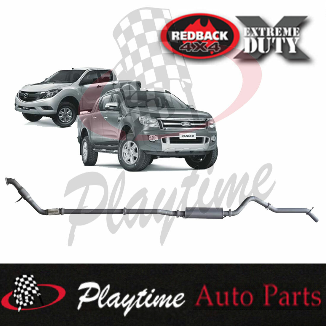 Mazda UP BT50 Redback Exhaust Playtime Auto Parts