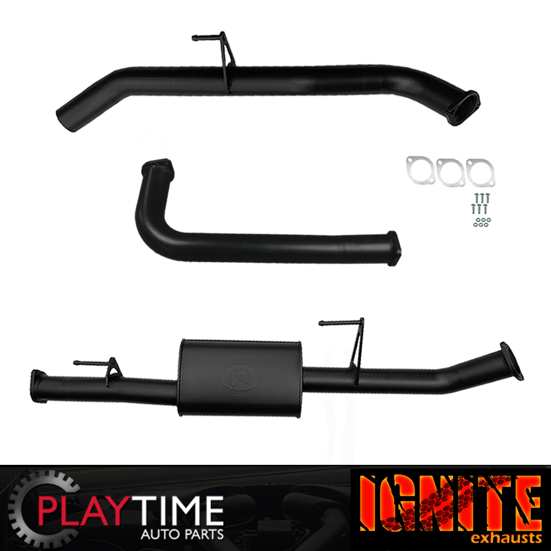 D40 Exhaust Nissan Navara 07 On 2.5 DPF Back 3Inch Ignite Exhaust