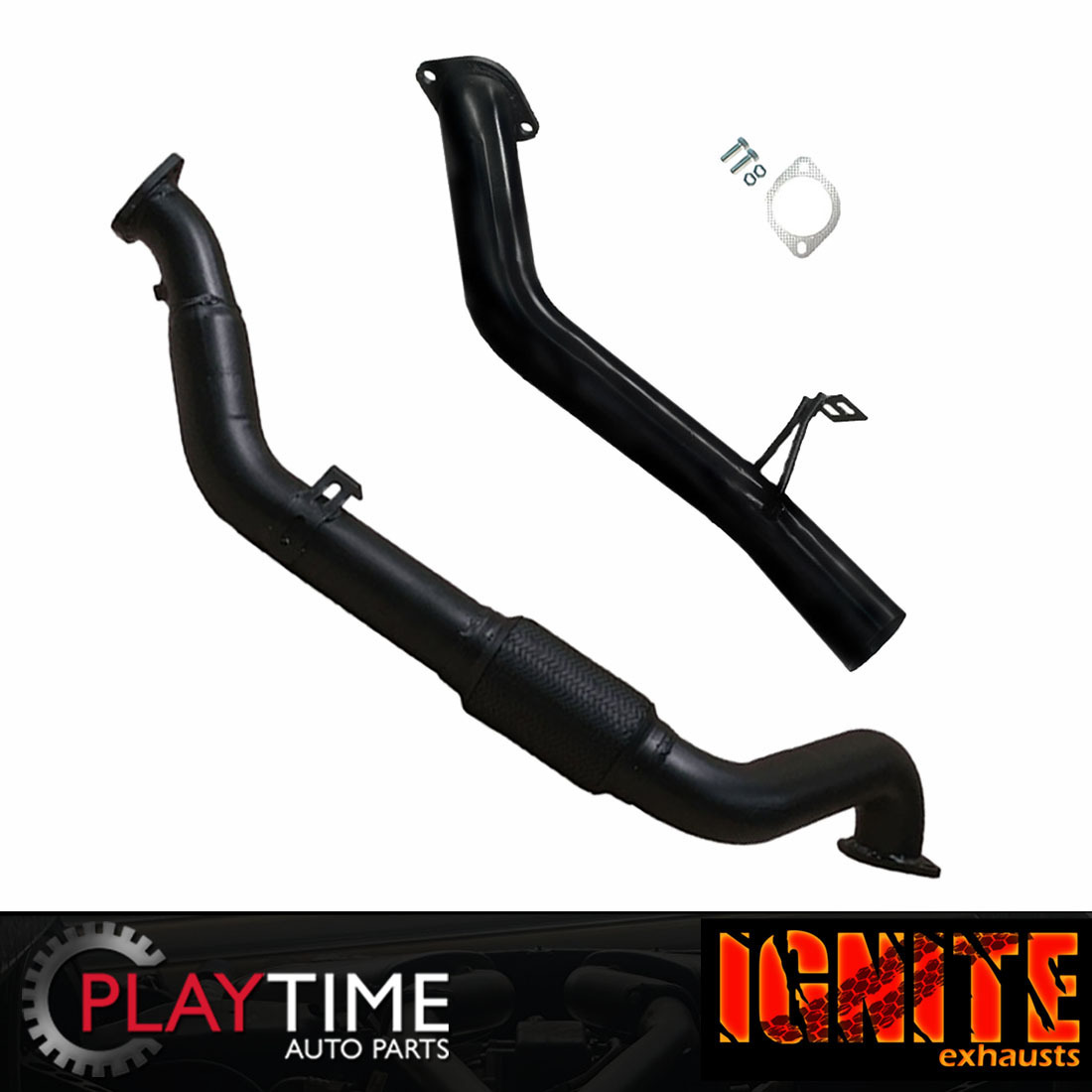 79 Series Exhaust V8 S/Cab 3 Inch Ignite Landcruiser No Cat with Side