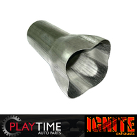 Collector Cone 4 into 1 - 51mm(2") In, 89mm(3.5") Out, Aluminised Mild Steel