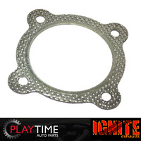 Exhaust Gasket 4 Bolt 3" Flange Gasket / Steel With Reinforced Fire Ring