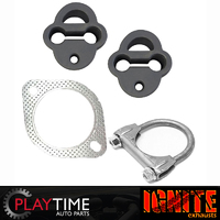 Exhaust Fitting Kit with Rubber Hangers Clamp and Gasket for Ford Falcon