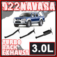 Nissan D22 Navara Exhaust 3L 3" Systems