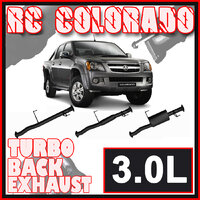 Holden RC Colorado Exhaust 3L 2007 to 2012 3" Turbo Back Systems